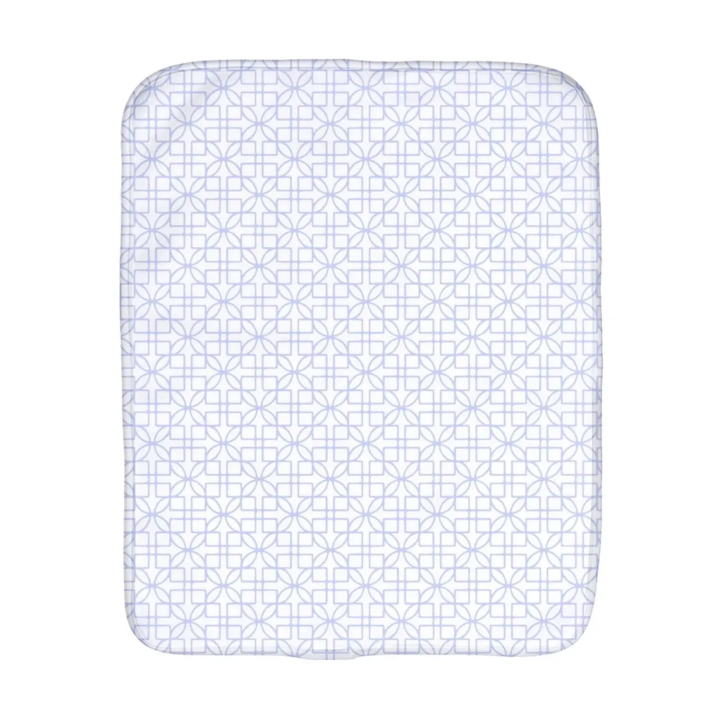 D&D Lattice Blue Burp Cloth