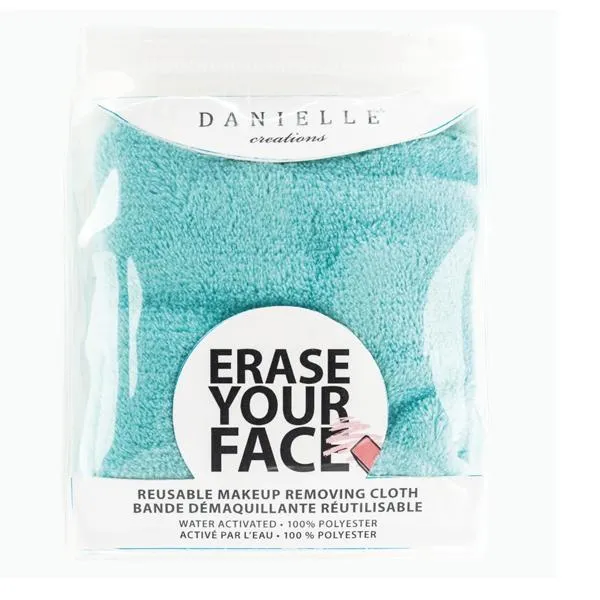 Danielle Creations Erase your Face Single Makeup Removing Cloth Turquoise