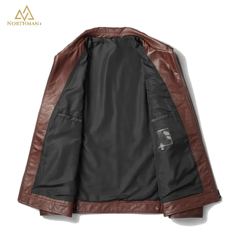 Division commander Brown Leather jacket by Northman 