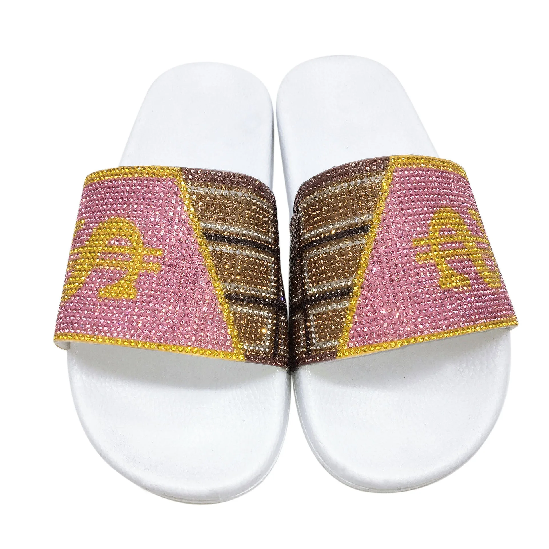 European and American Rhinestone Dollar Slippers Women's Summer Wear Fashion All-match Sandals