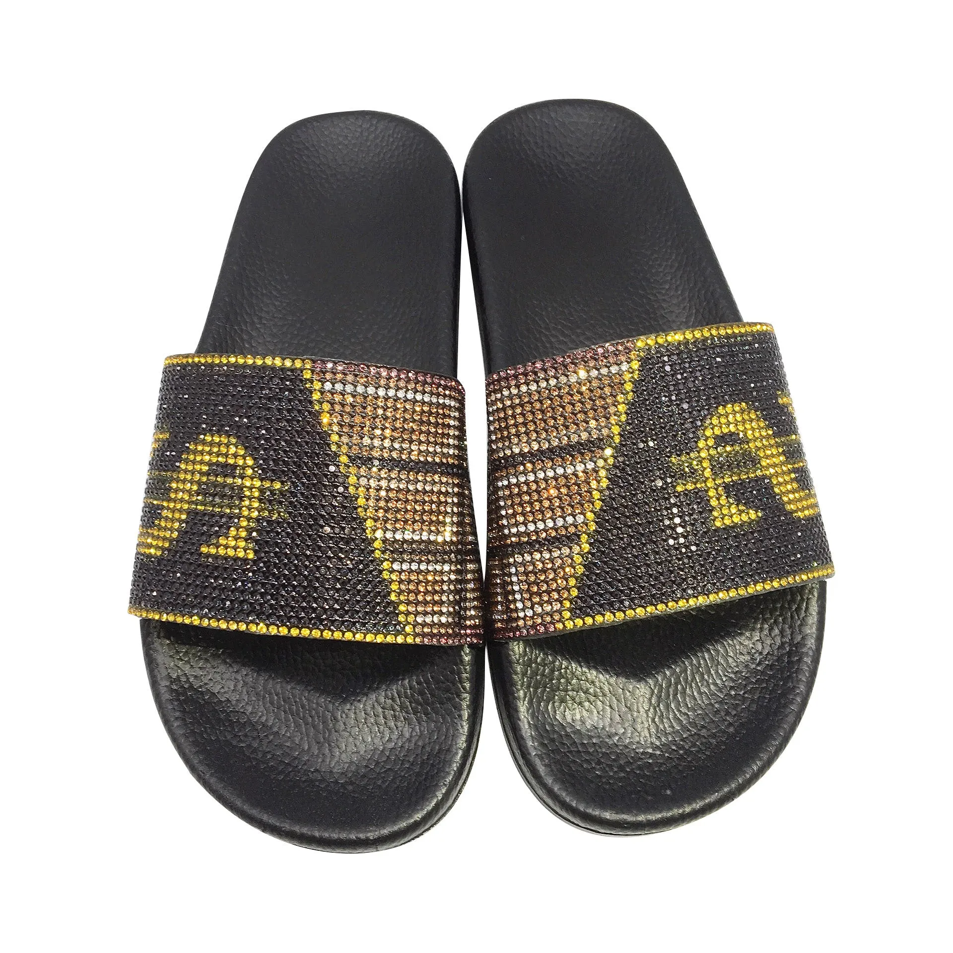 European and American Rhinestone Dollar Slippers Women's Summer Wear Fashion All-match Sandals