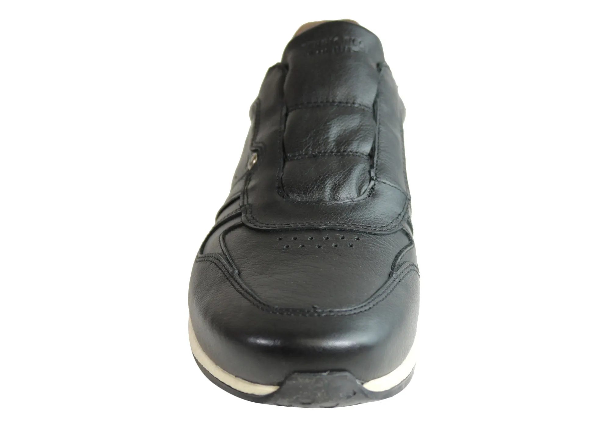 Ferricelli Carlo Mens Leather Slip On Casual Shoes Made In Brazil
