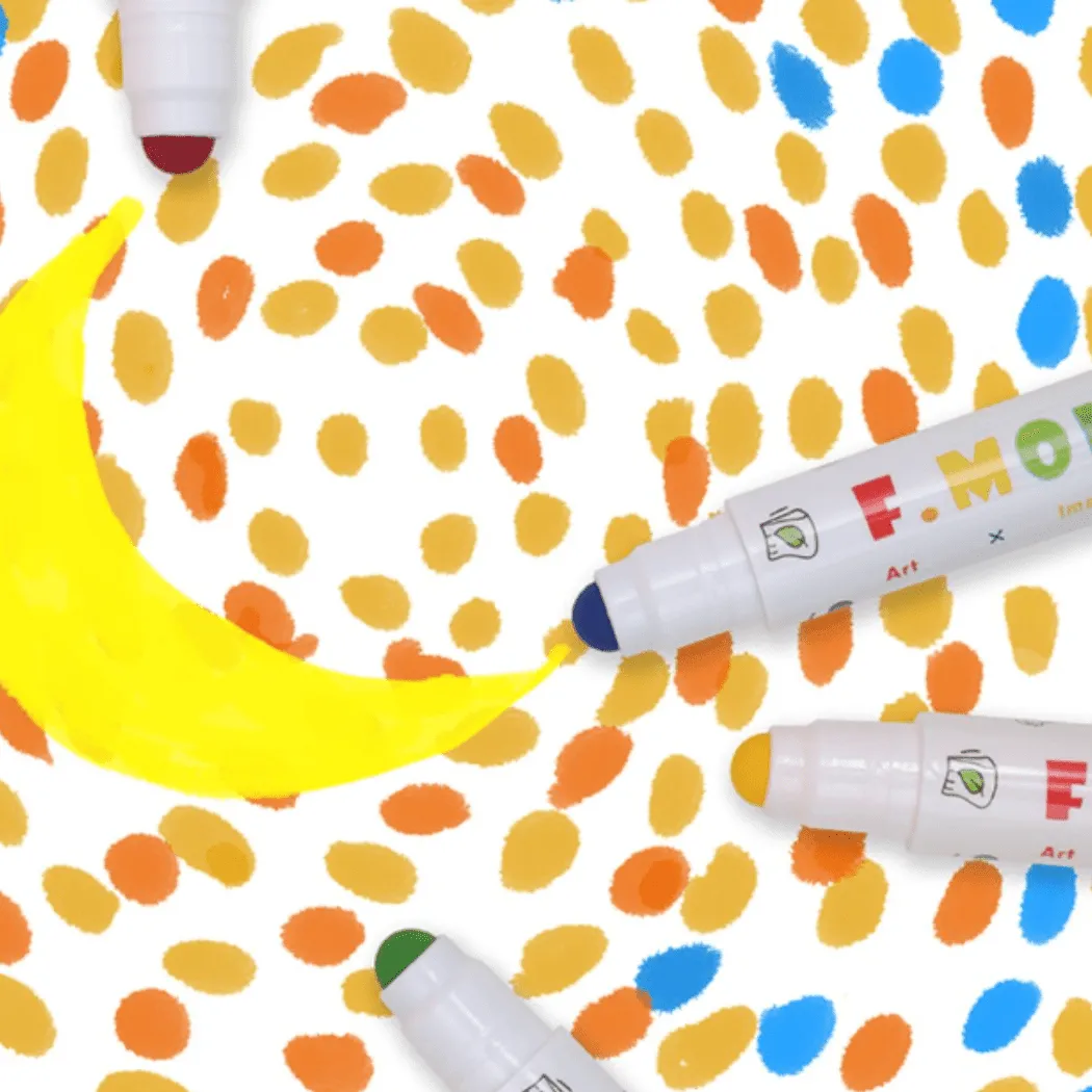 Flower Monaco Round Washable Marker 24 Colours