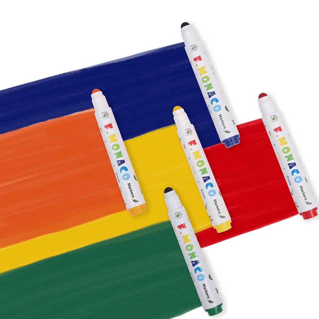 Flower Monaco Round Washable Marker 24 Colours