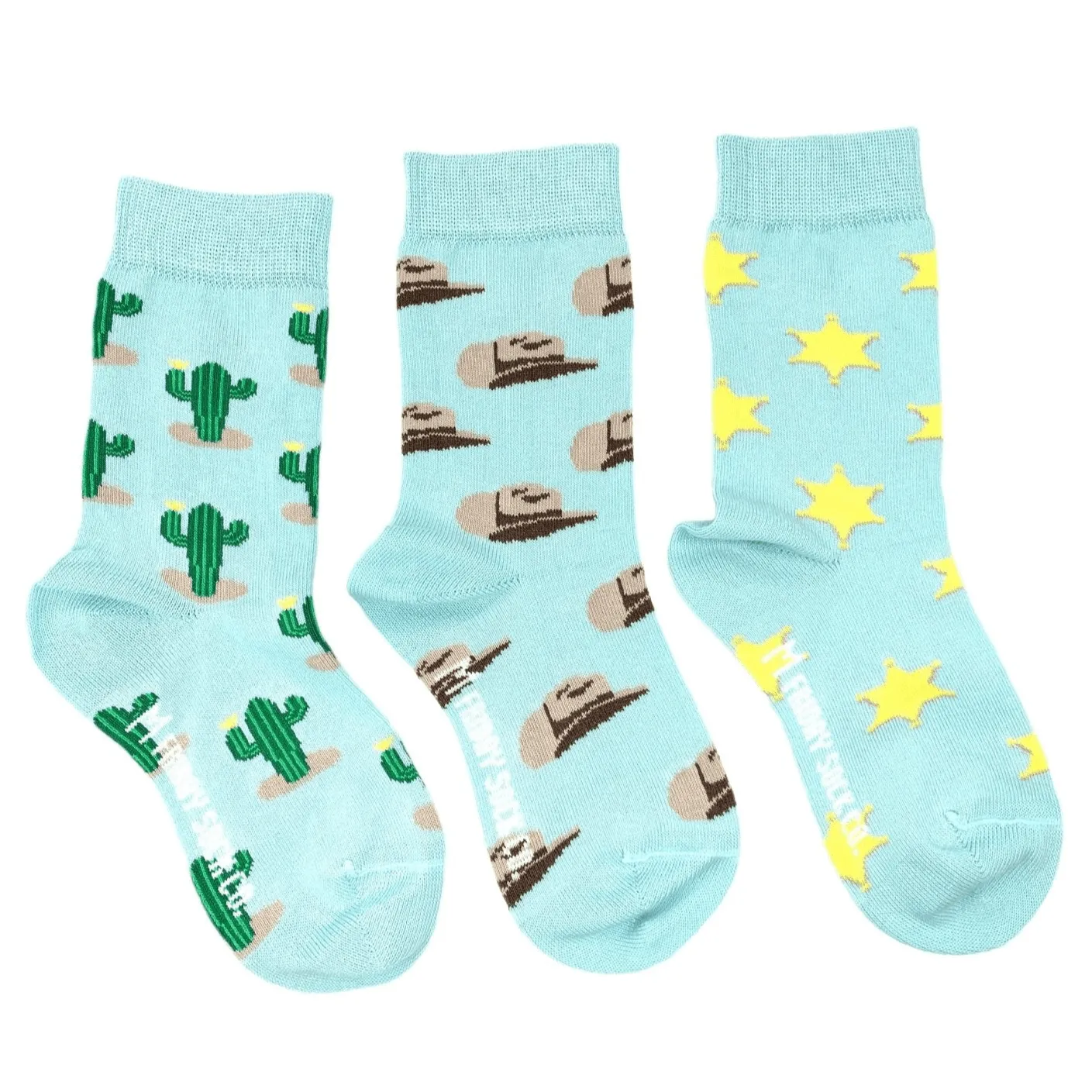 FRIDAY SOCK CO - Kid's Sheriff, Cactus, and Cowboy Hat Socks