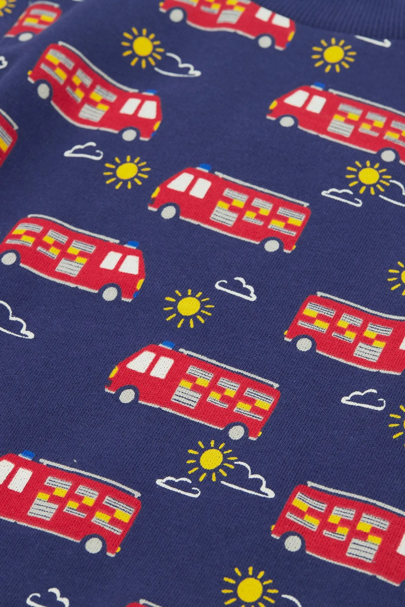 Frugi Easy On Infant Sweatshirt Fire Engine