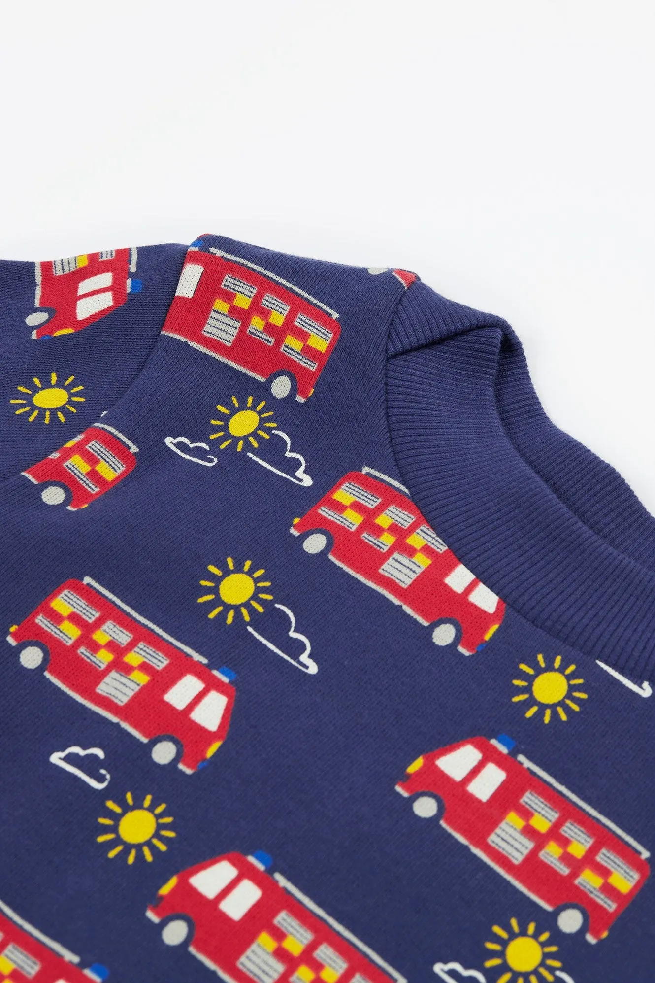Frugi Easy On Infant Sweatshirt Fire Engine