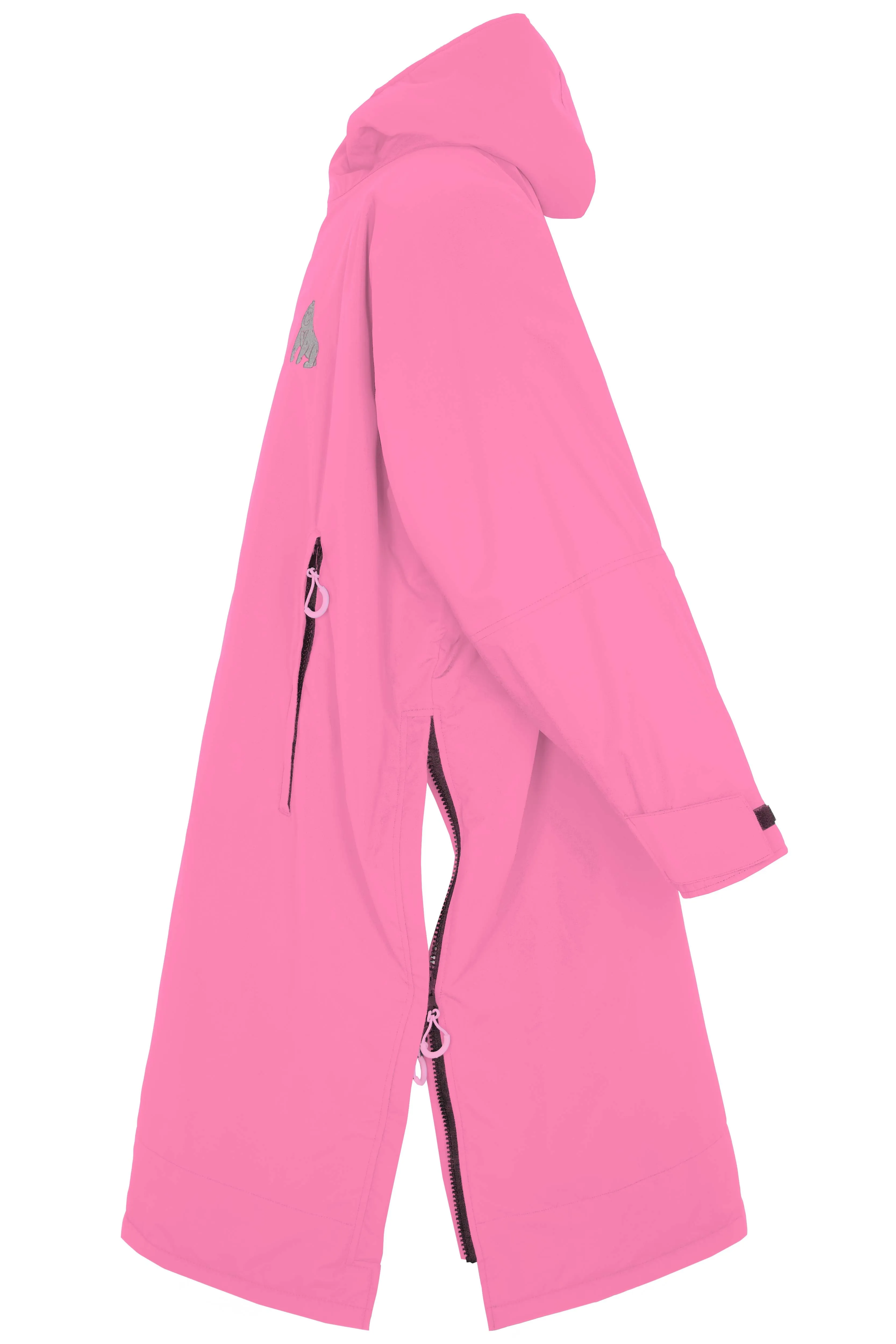 Full Zip ECO Recycled Waterproof Dry Changing Robe - Pink - Adult  (S, M, L & XL)