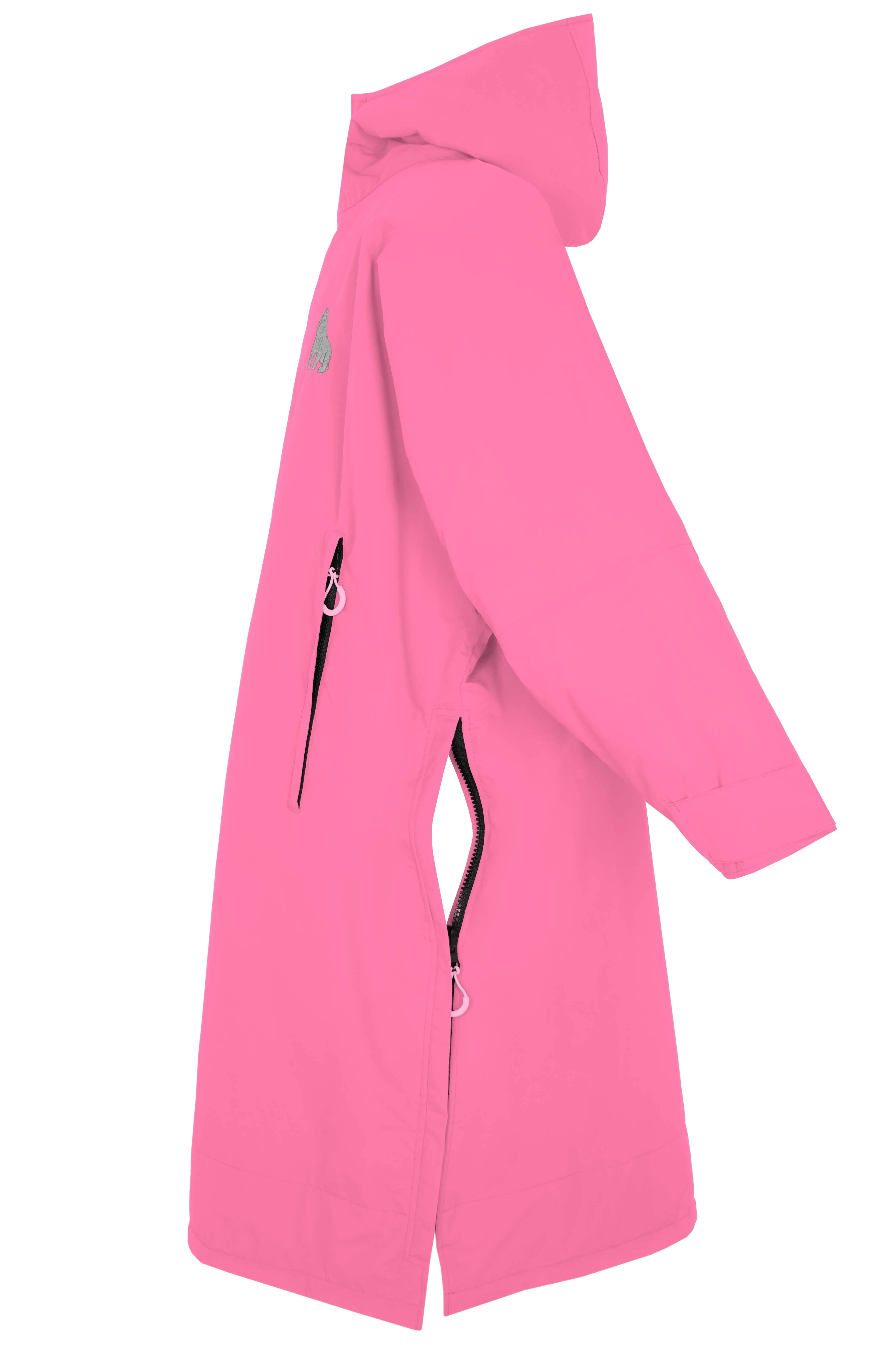 Full Zip ECO Recycled Waterproof Dry Changing Robe - Pink - Adult  (S, M, L & XL)