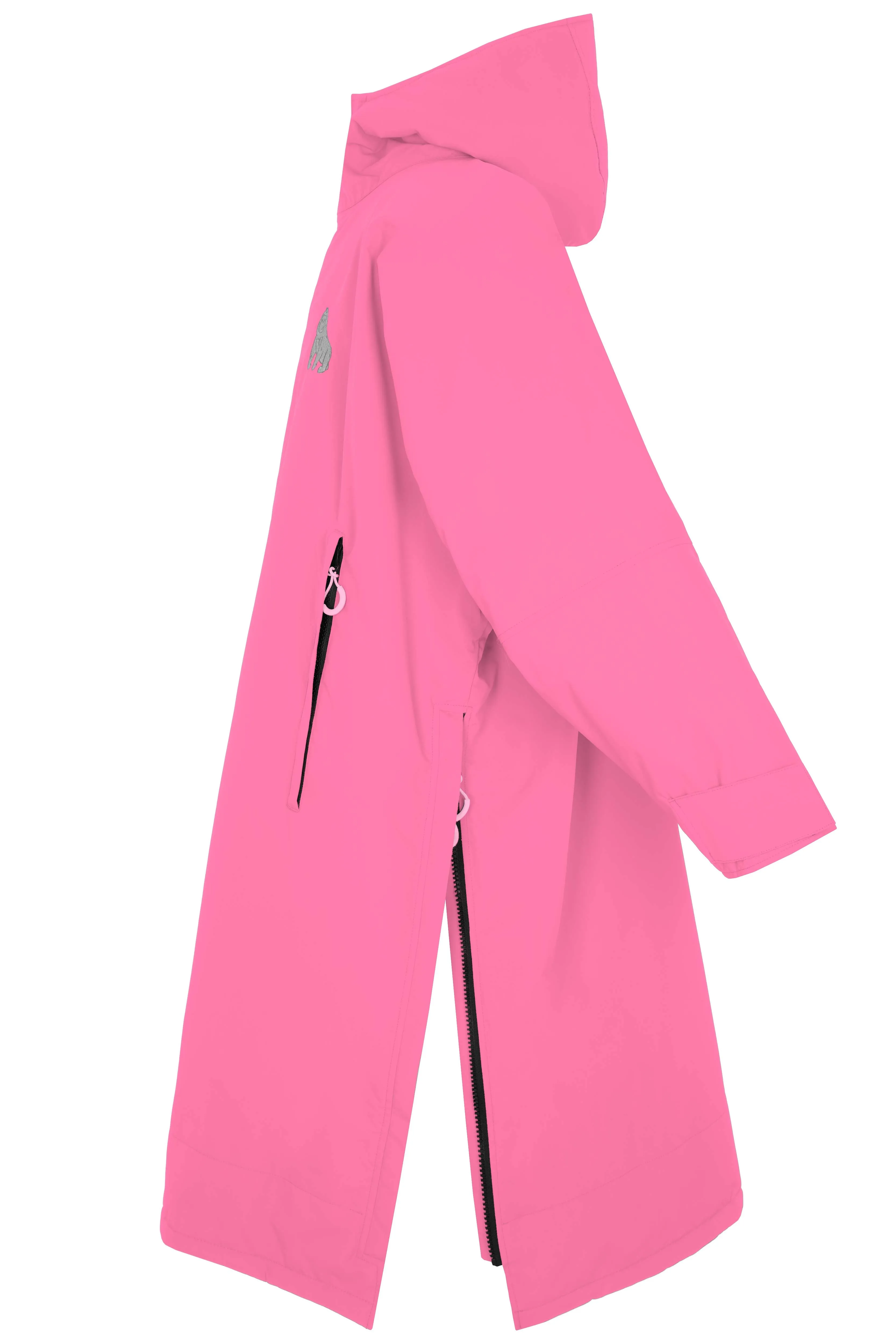 Full Zip ECO Recycled Waterproof Dry Changing Robe - Pink - Adult  (S, M, L & XL)
