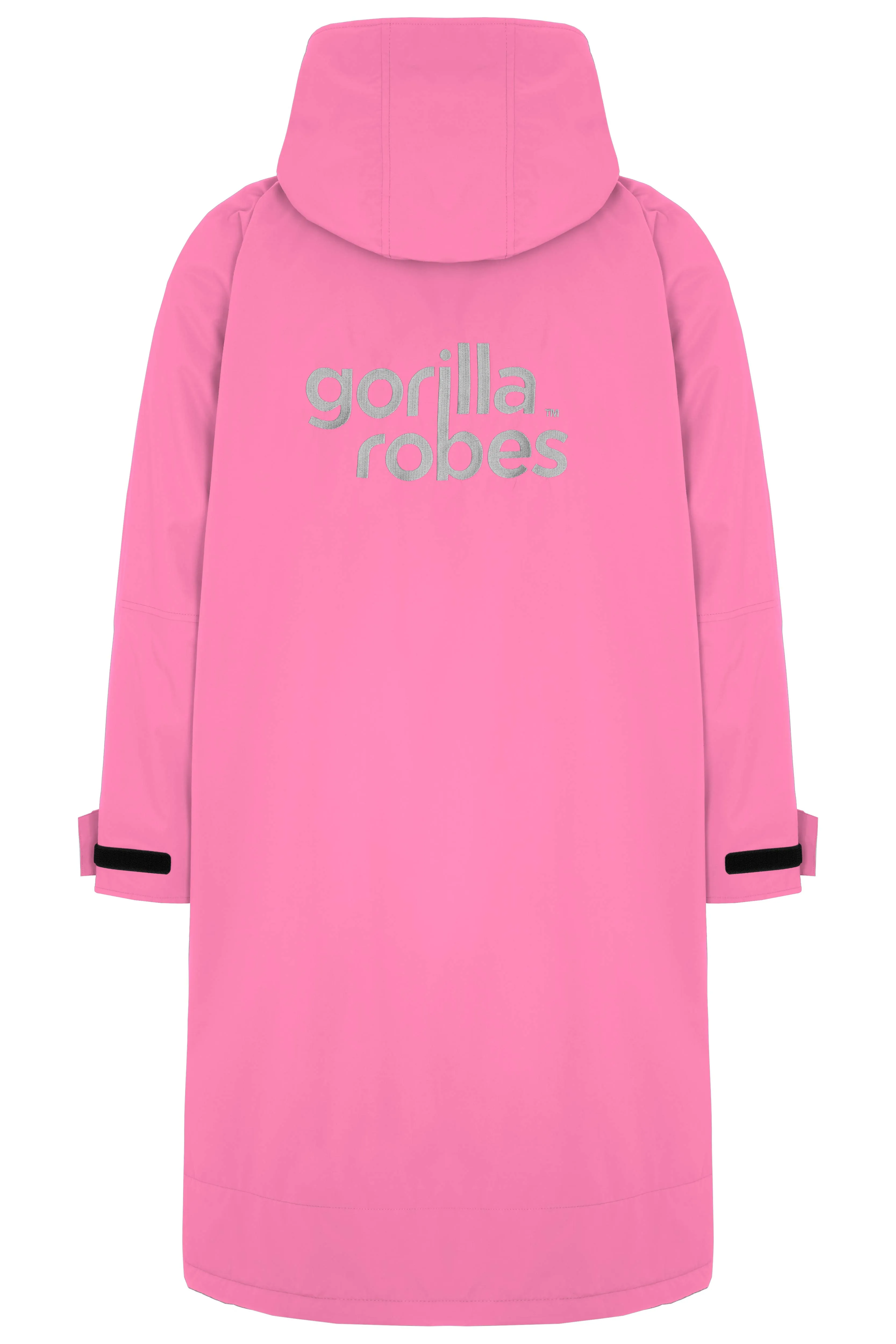 Full Zip ECO Recycled Waterproof Dry Changing Robe - Pink - Adult  (S, M, L & XL)