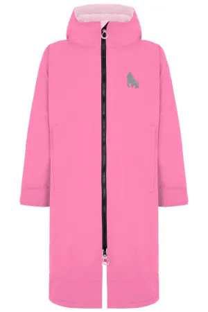 Full Zip ECO Recycled Waterproof Dry Changing Robe - Pink - Adult  (S, M, L & XL)