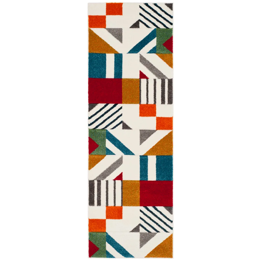 Garima Performance Geometric Rug Ivy Bronx Rug Size: Runner 2'3" x 14'