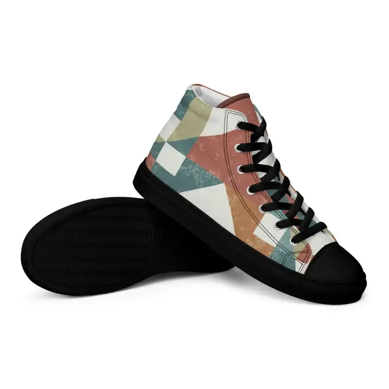 Geometric Canvas High Tops Elevate your Style