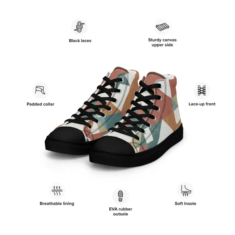 Geometric Canvas High Tops Elevate your Style