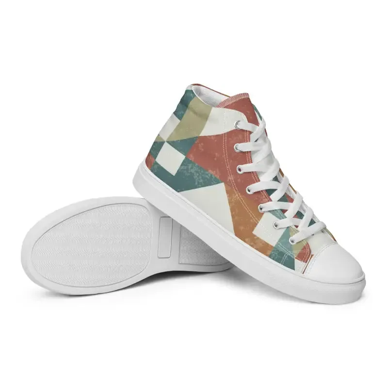 Geometric Canvas High Tops Elevate your Style