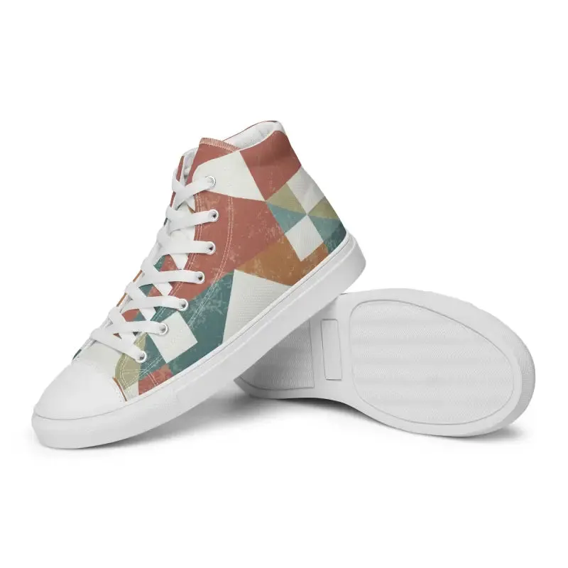 Geometric Canvas High Tops Elevate your Style