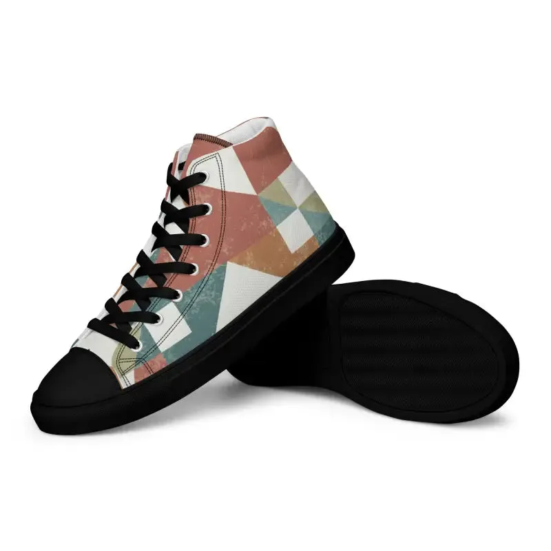 Geometric Canvas High Tops Elevate your Style