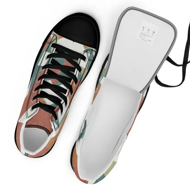 Geometric Canvas High Tops Elevate your Style