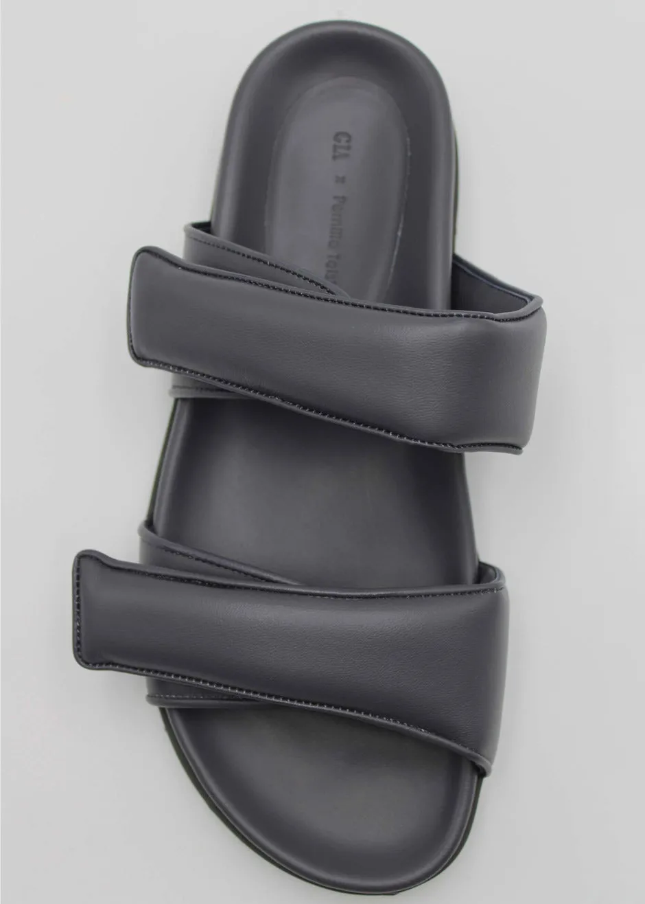 Gia x Pernille Double Strap Sandal - Anthracite