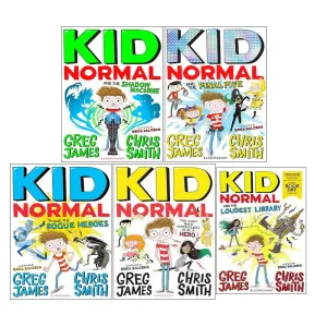 Greg James 5 Books Collection Set Kid Normal Series Rogue Heroes, Shadow Machine