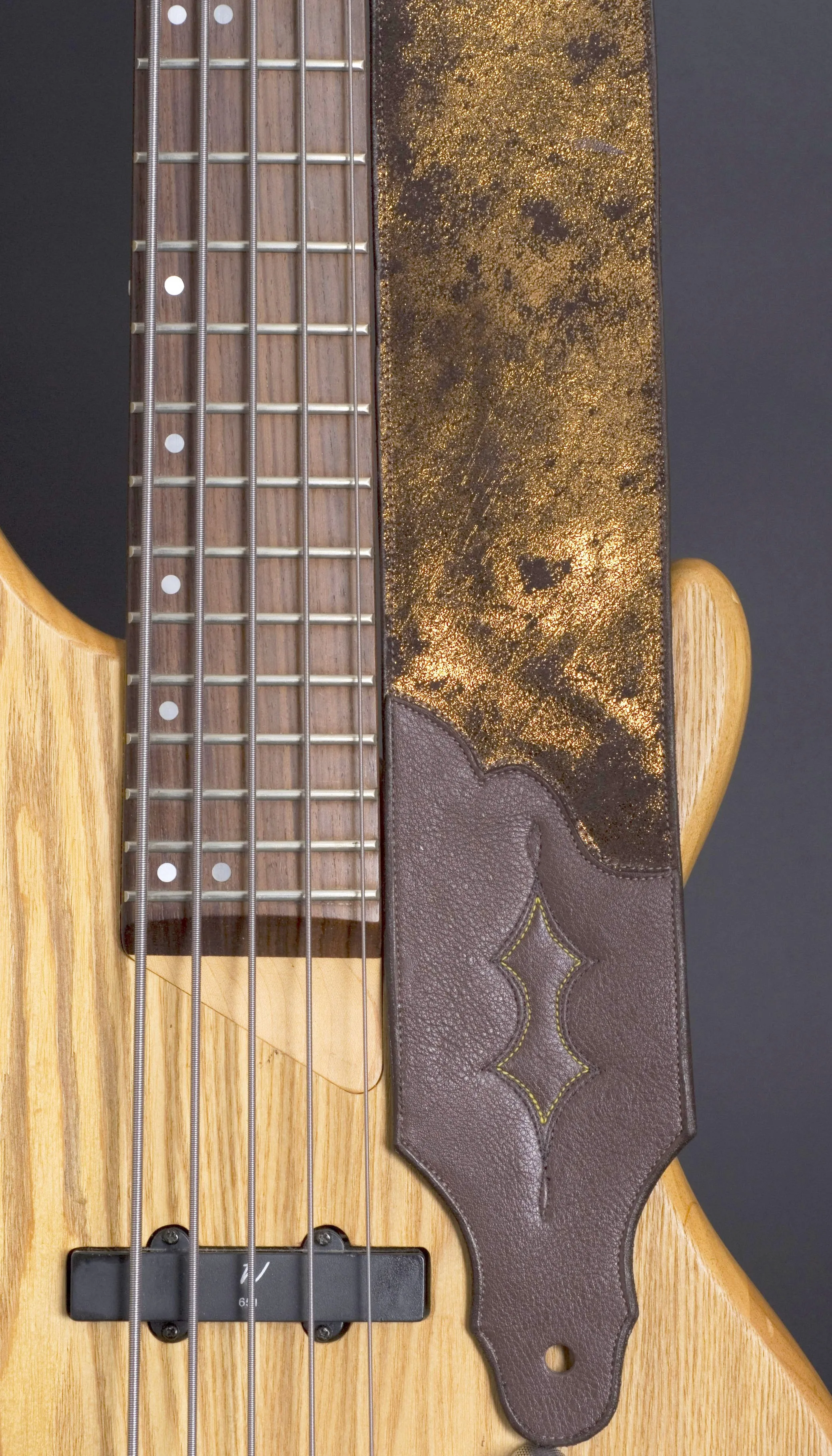 Handmade Copper Leather Guitar Strap