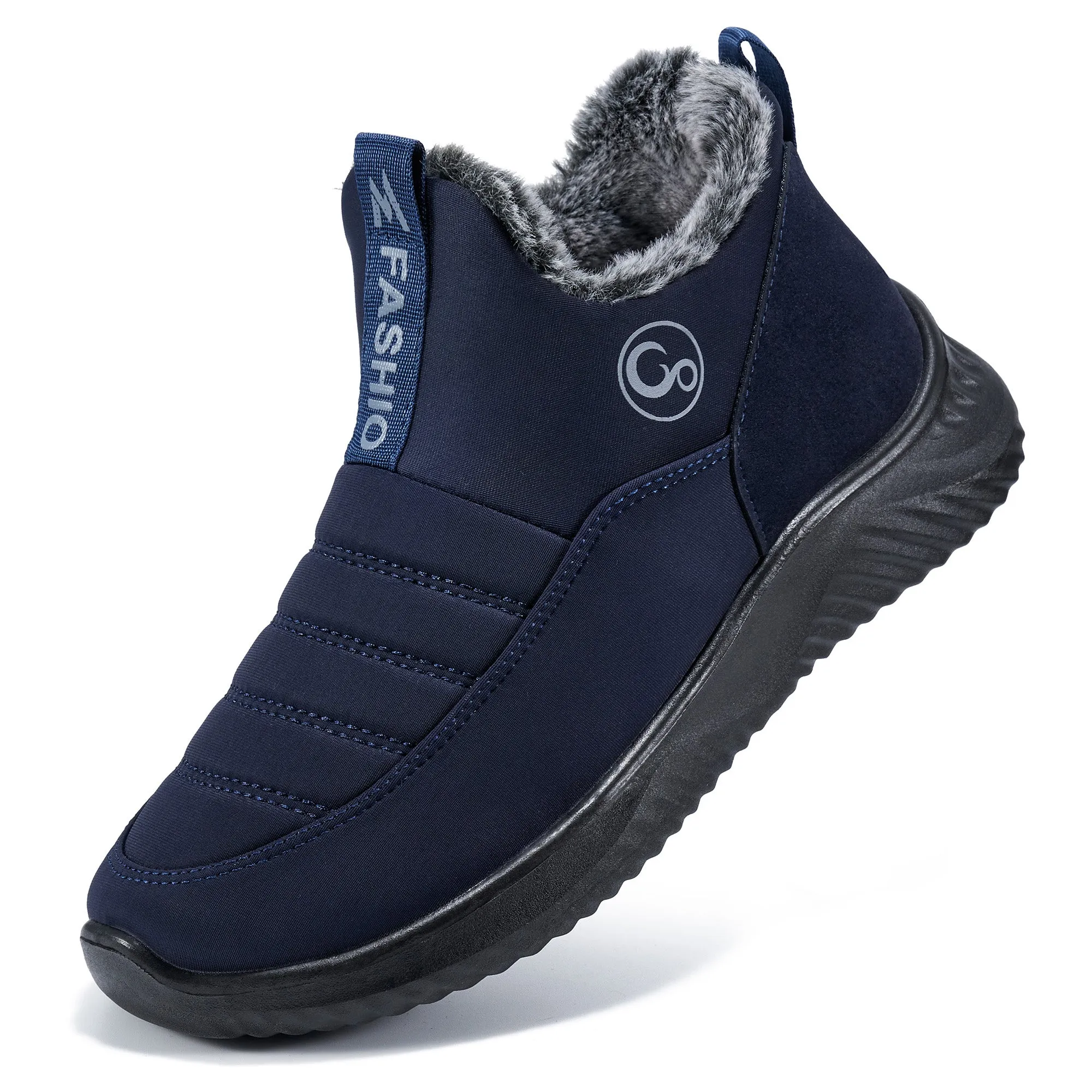 Harence Snow Boots Women Winter Warm Faux Fur Waterproof Slip On Comfort Woman Ankle Booties