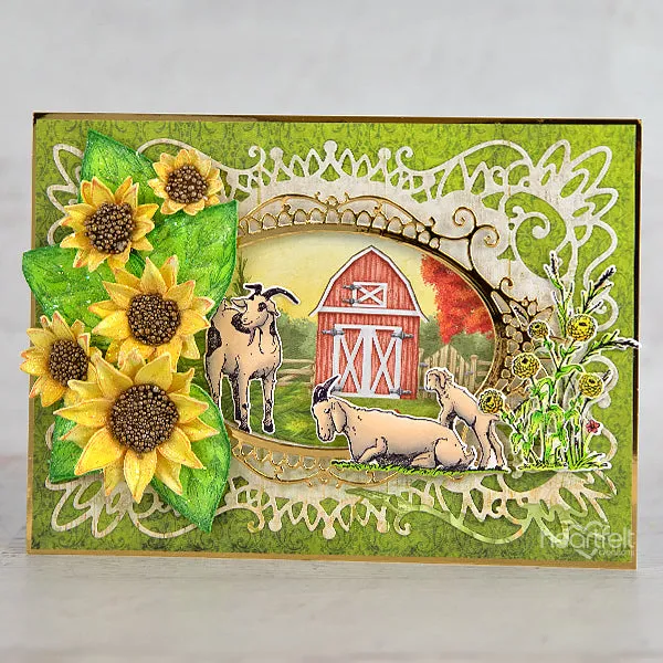 Heartfelt Creations - Home On The Farm Collection - Happy Meadow Die/7317**