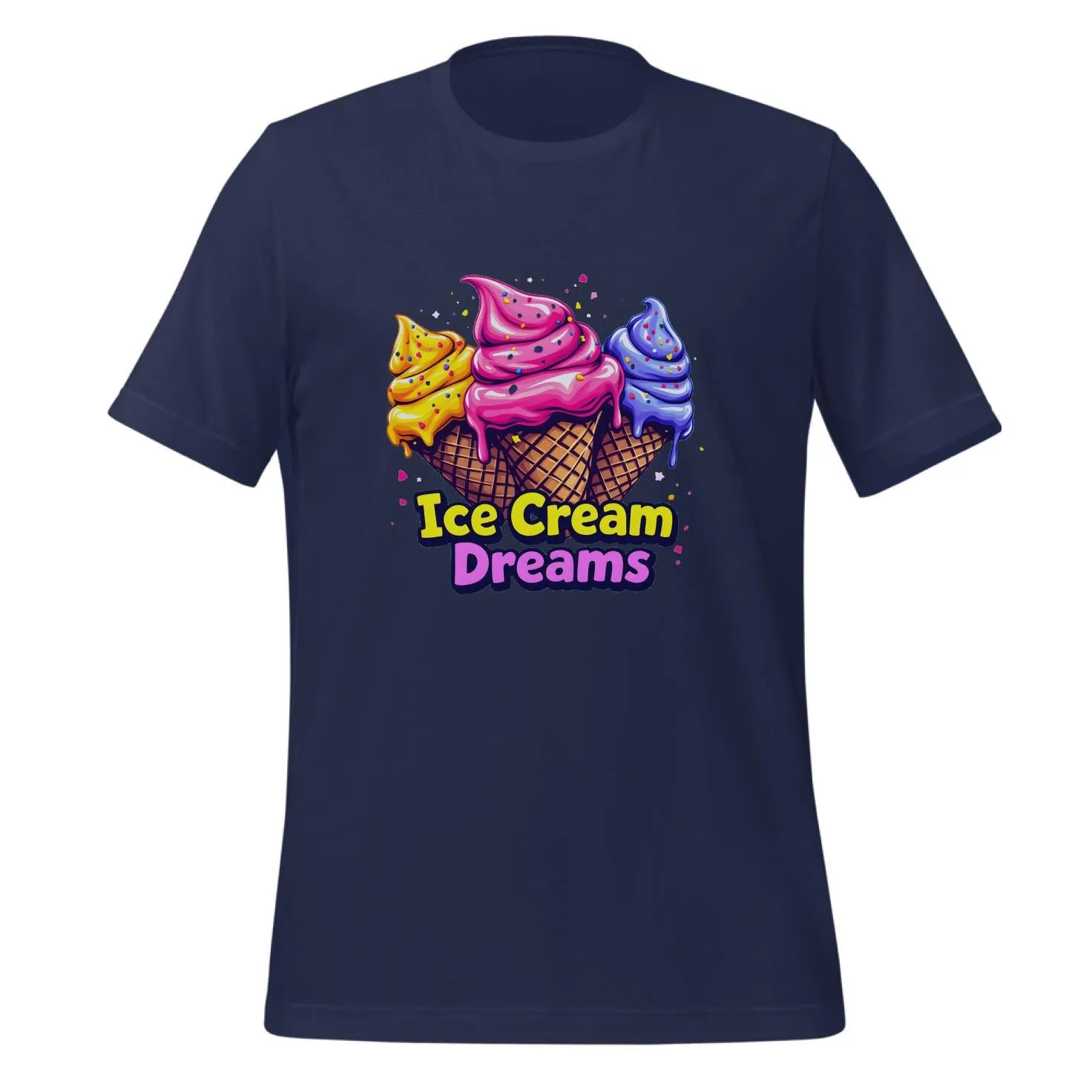 Ice Cream Dreams Pop Art Design | Classic T-Shirt (Unisex)