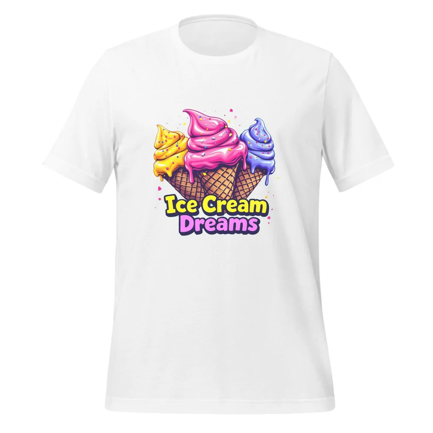 Ice Cream Dreams Pop Art Design | Classic T-Shirt (Unisex)
