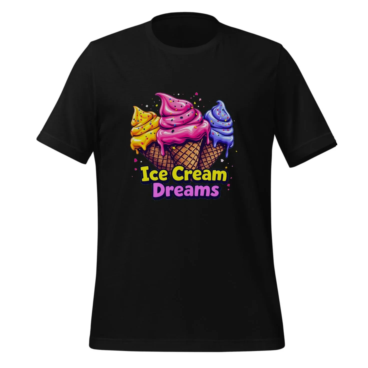 Ice Cream Dreams Pop Art Design | Classic T-Shirt (Unisex)