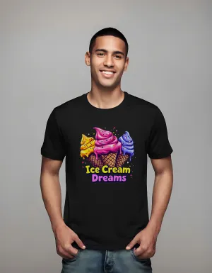 Ice Cream Dreams Pop Art Design | Classic T-Shirt (Unisex)
