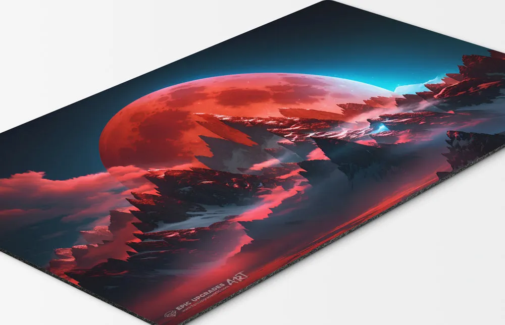 Iconic Wonders - Blood Moon Playmat | 24"x14" Magic the Gathering