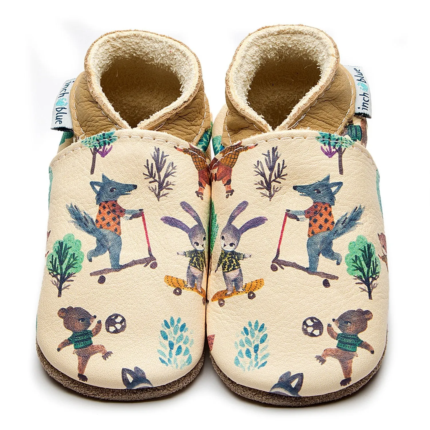 Inch Blue Baby Shoes Forest Fun 3962