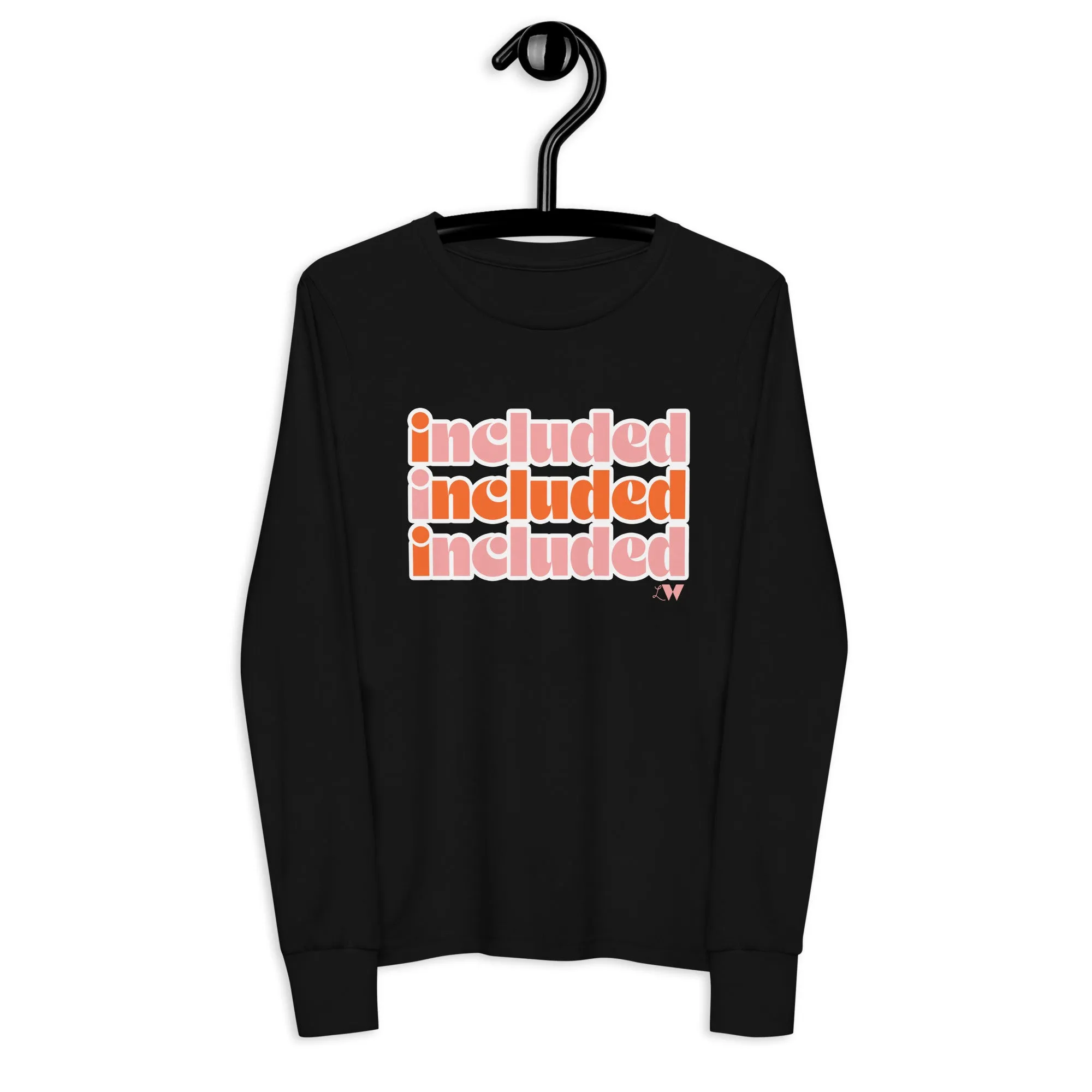 Included Pink Youth long sleeve tee