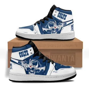 Indianapolis Colts Kid J1s Sneakers Custom