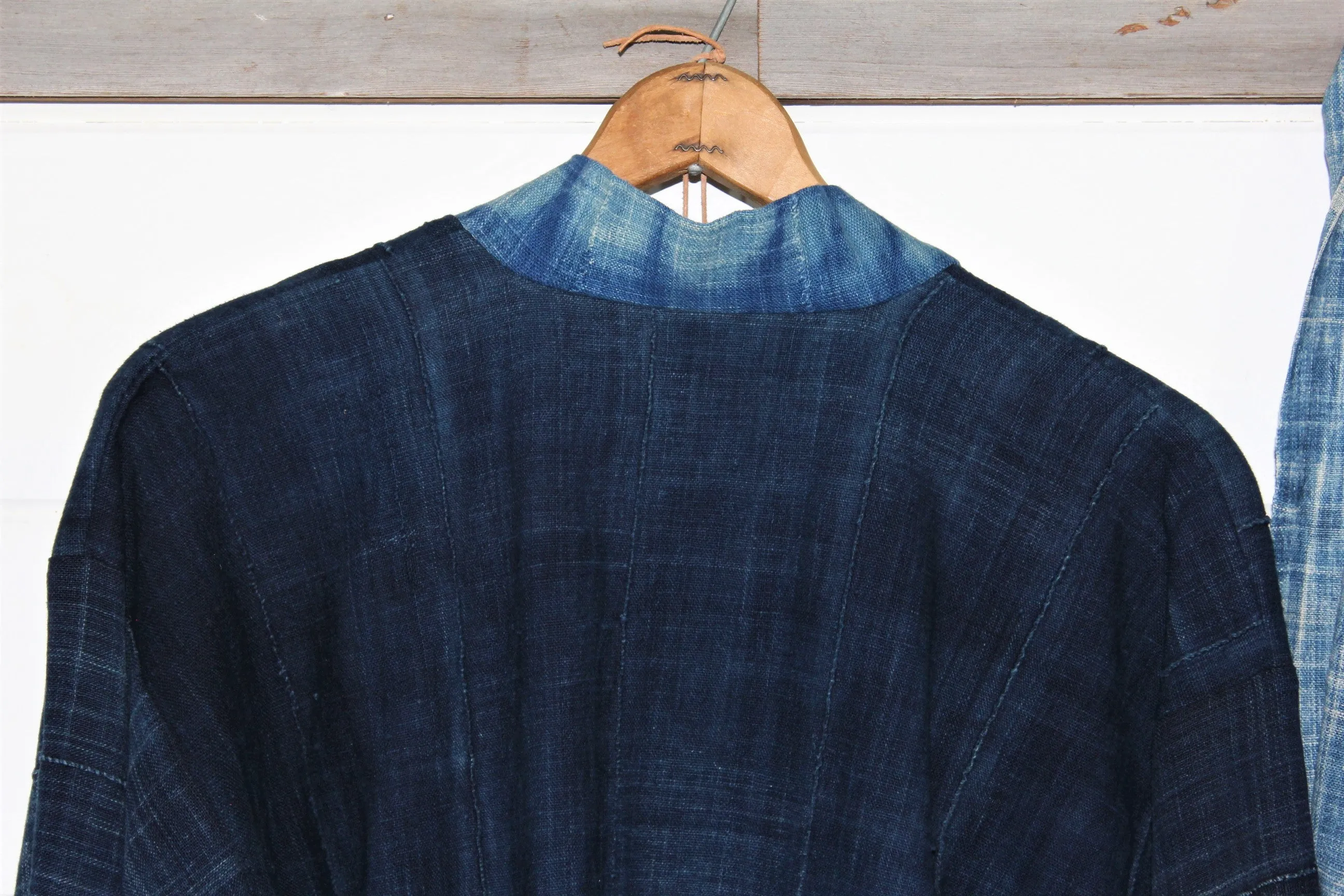 Indigo Chinese Batik Jacket