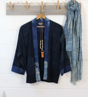 Indigo Chinese Batik Jacket
