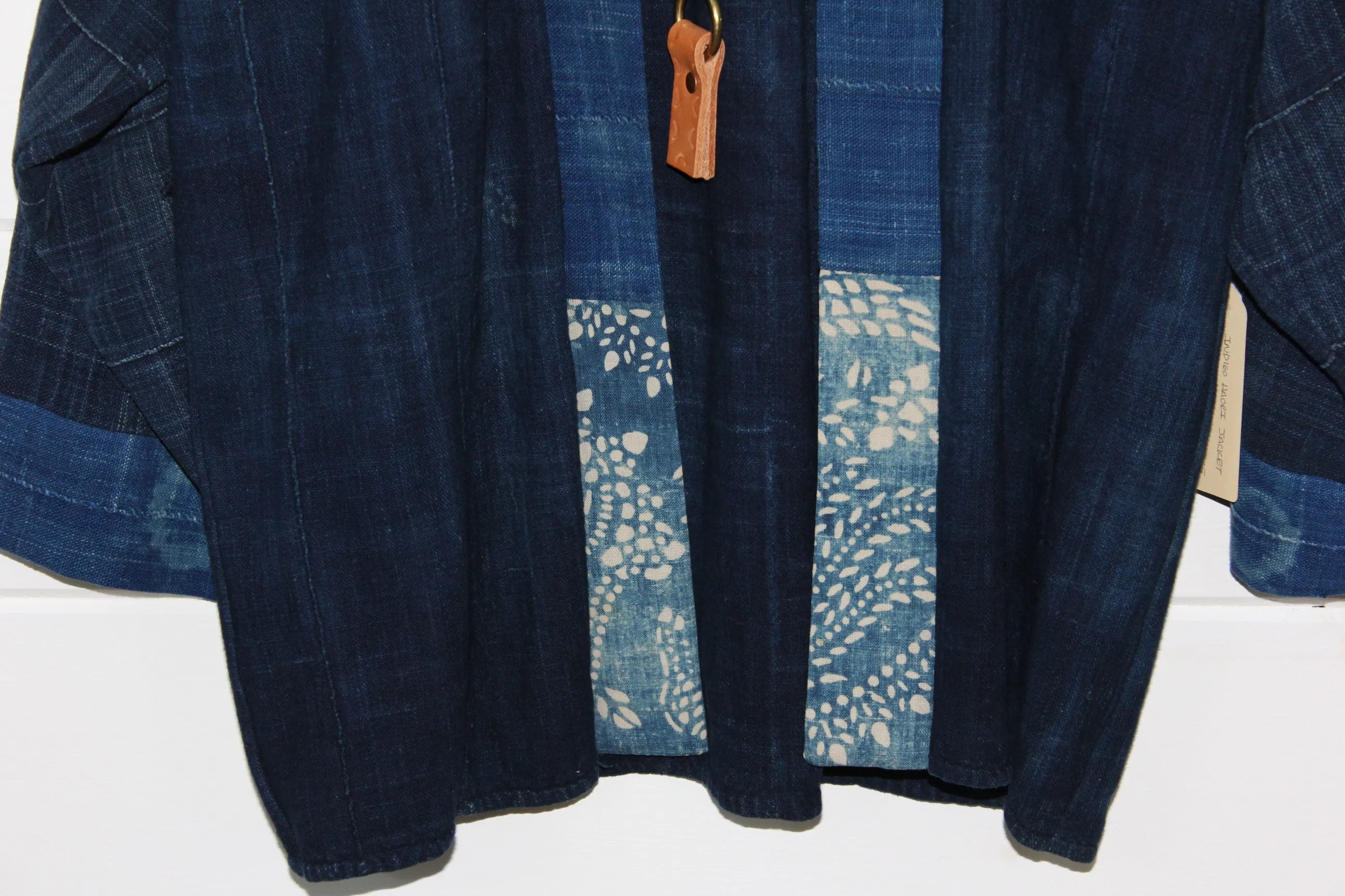 Indigo Chinese Batik Jacket