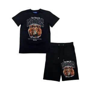 INN-SB1501SK-Kid's Kings Tee Shorts Set