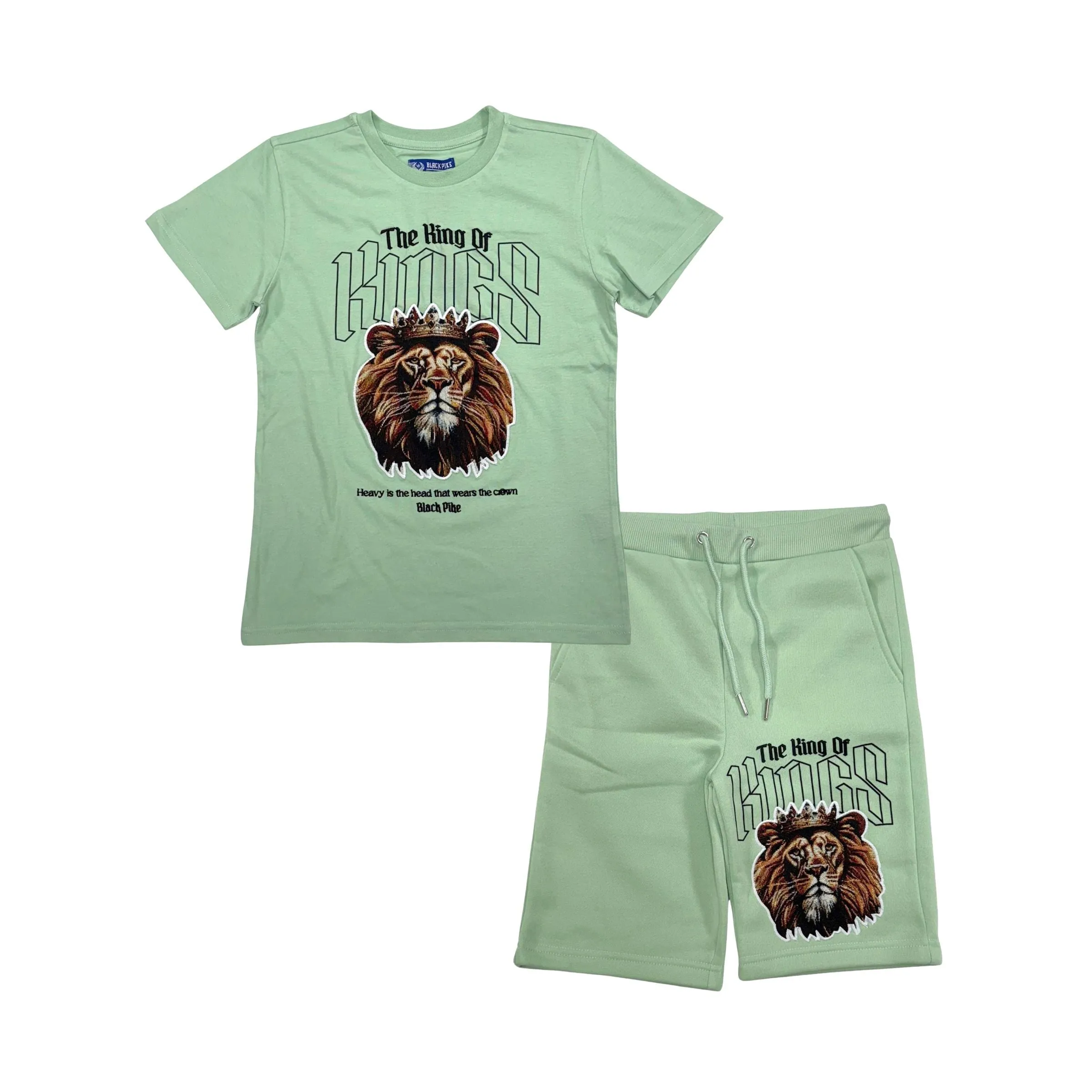 INN-SB1501SK-Kid's Kings Tee Shorts Set