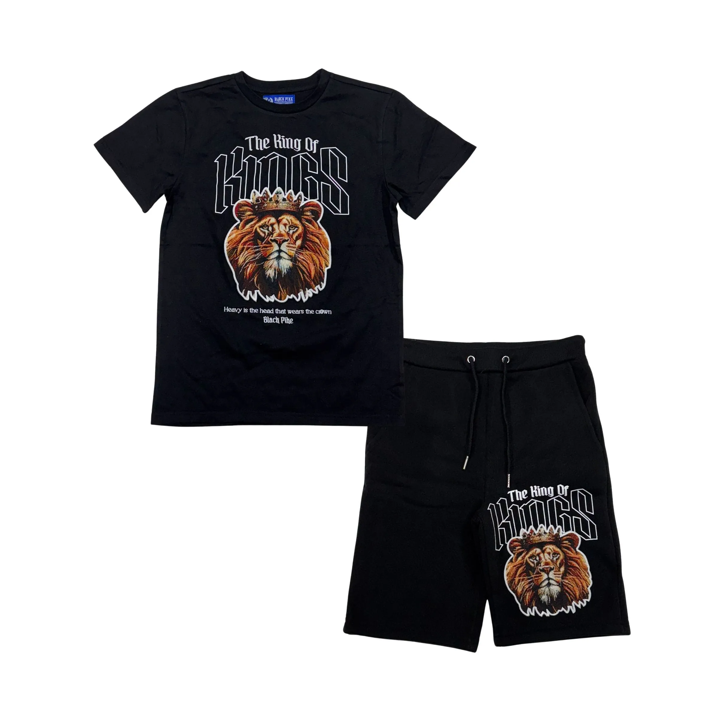 INN-SB1501SK-Kid's Kings Tee Shorts Set