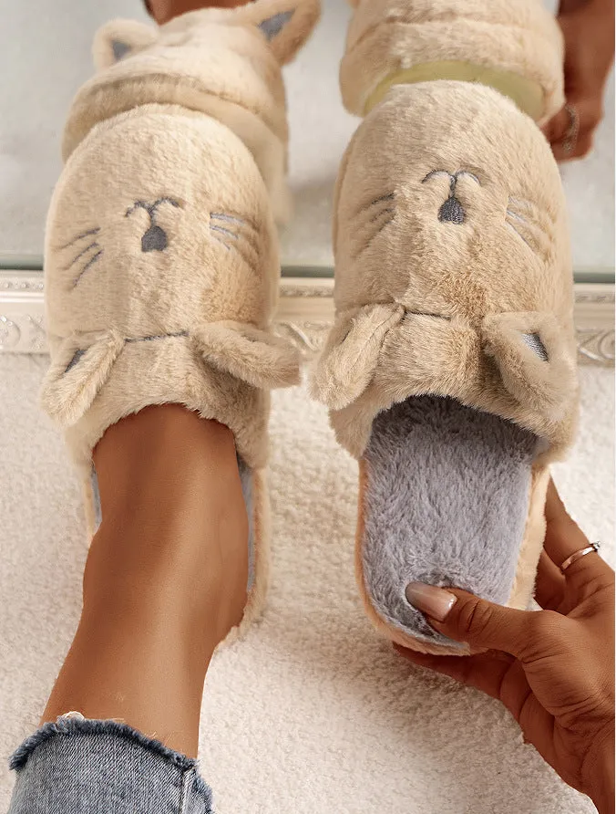 Jacquard Soft Bottom Noiseless Waterproof Bottom Slippers