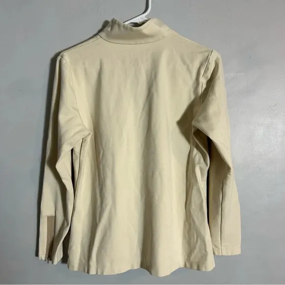 J.McLaughlin Bedford Catalina Cloth Knit Printed Mock Neck Long Sleeve Half-Zip