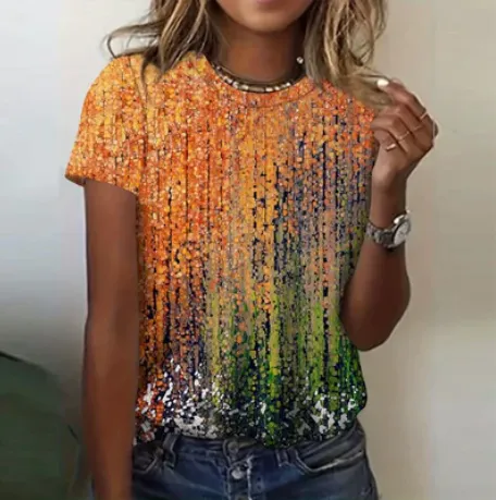 Julia Shirt: Colorful Explosion Design