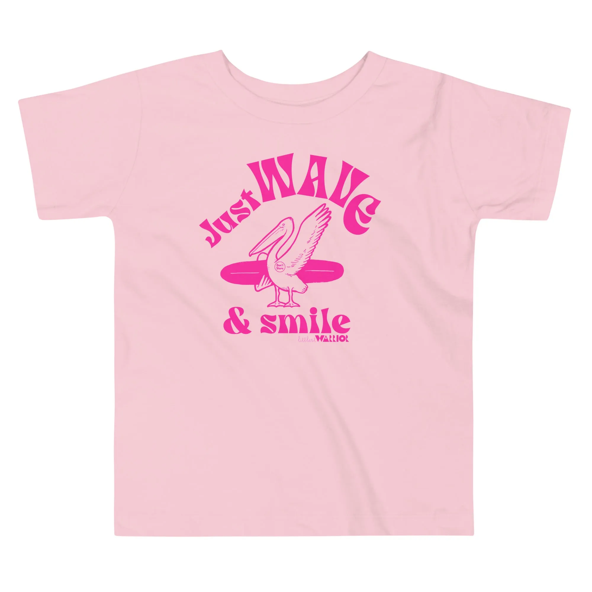 Just wave - pink Toddler Short Sleeve Tee
