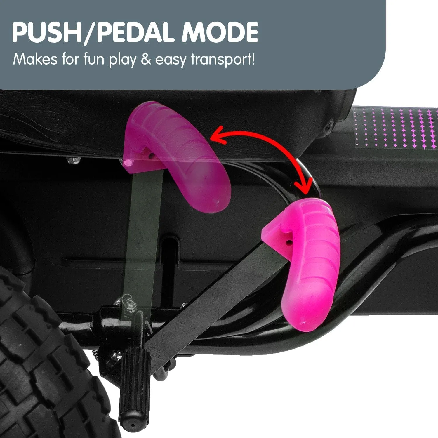 Kahuna G18 Kids Ride On Pedal Go Kart - Rose Pink - Online Only - Free Shipping!