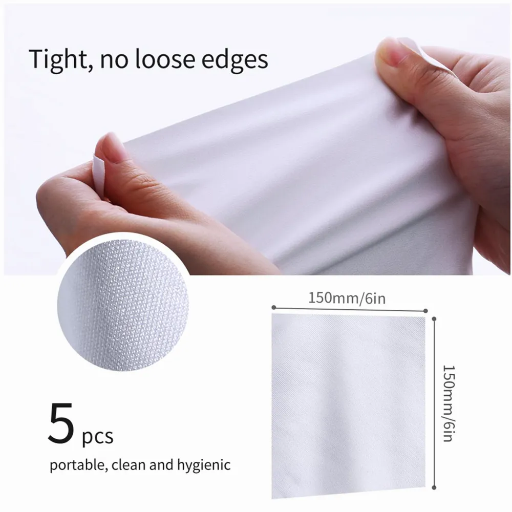 K&F Concept Cleaning Cloth Set Needle-free Cleaning Cloth Dry Cloth 15*15cm Color Box 5PCS