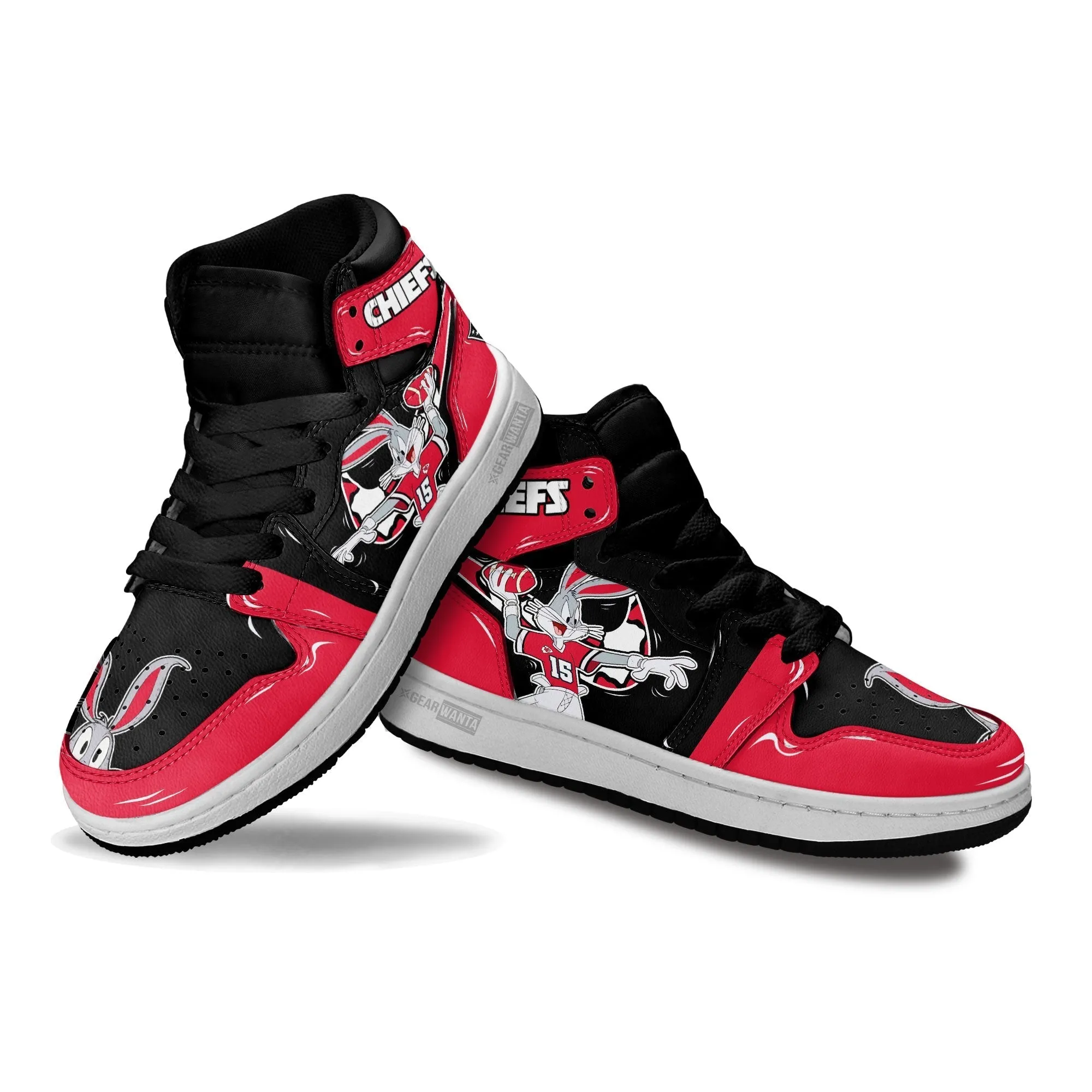 Kansas City Chiefs Kid J1s Sneakers Custom
