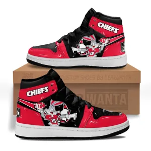 Kansas City Chiefs Kid J1s Sneakers Custom